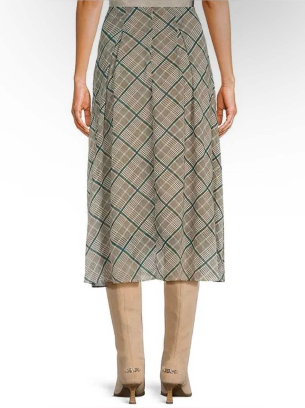 Copper Key.
Plaid Pleated Midi Skirt size 5 
S/M